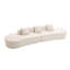 Canapé combiné incurvé moderne avec 3 coussins de 130,5 po Nova-811155298