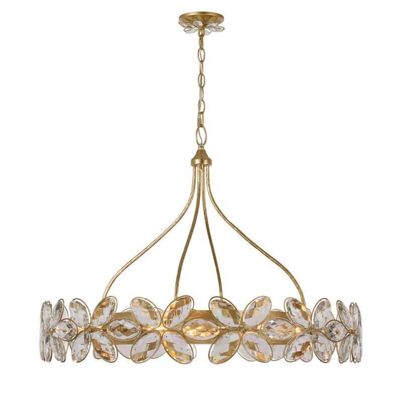 Marbella 14-Light Chandelier in Gold Shimmer by Breegan Jane