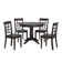 Alexa-Mae 4 - Person Solid Wood Top Pedestal Dining Set