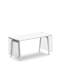 Panneau de modestie en acrylique, 23,5 po, blanc givré-105870686