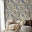 Décoration murale amovible à peler et coller à motif floral Blue Bird