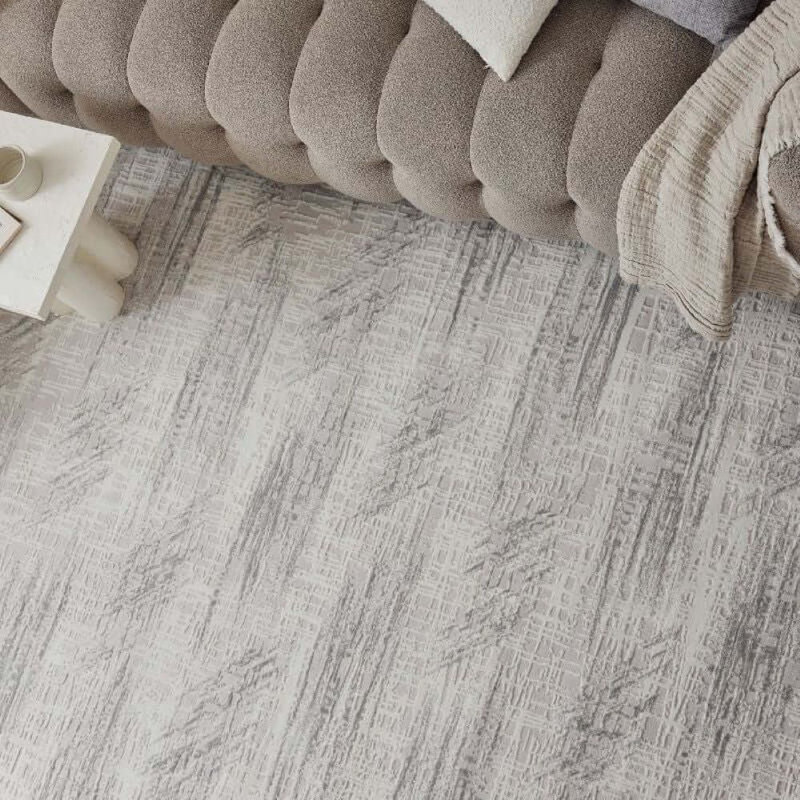 Carmel Modern Abstract Cream/Grey Area Rug, Rectangle 120 x 170 cm