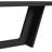 Mashad Rectangular Dining Table in Black with Grain