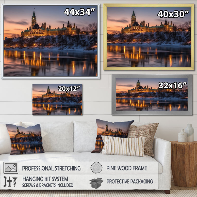 Chefs-d'œuvre du Louvre - impressions sur toile Franch, 16" H x 32" W, Toile tendue