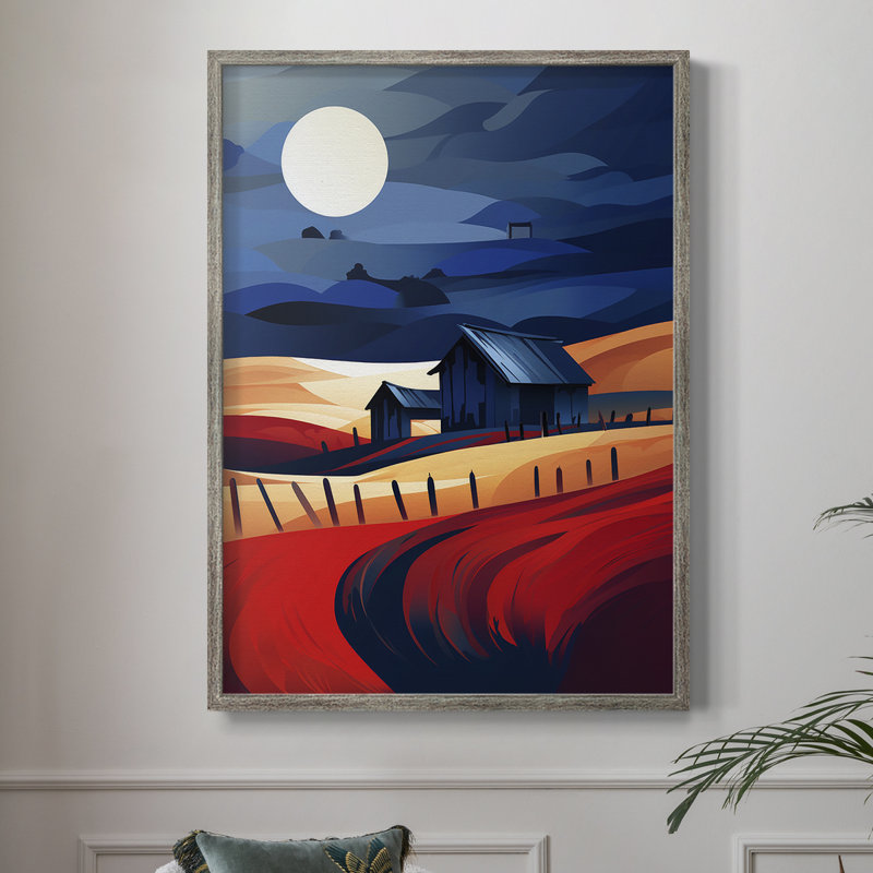 «LANDSCAPES Series CXIV», reproduction encadrée - bois massif
