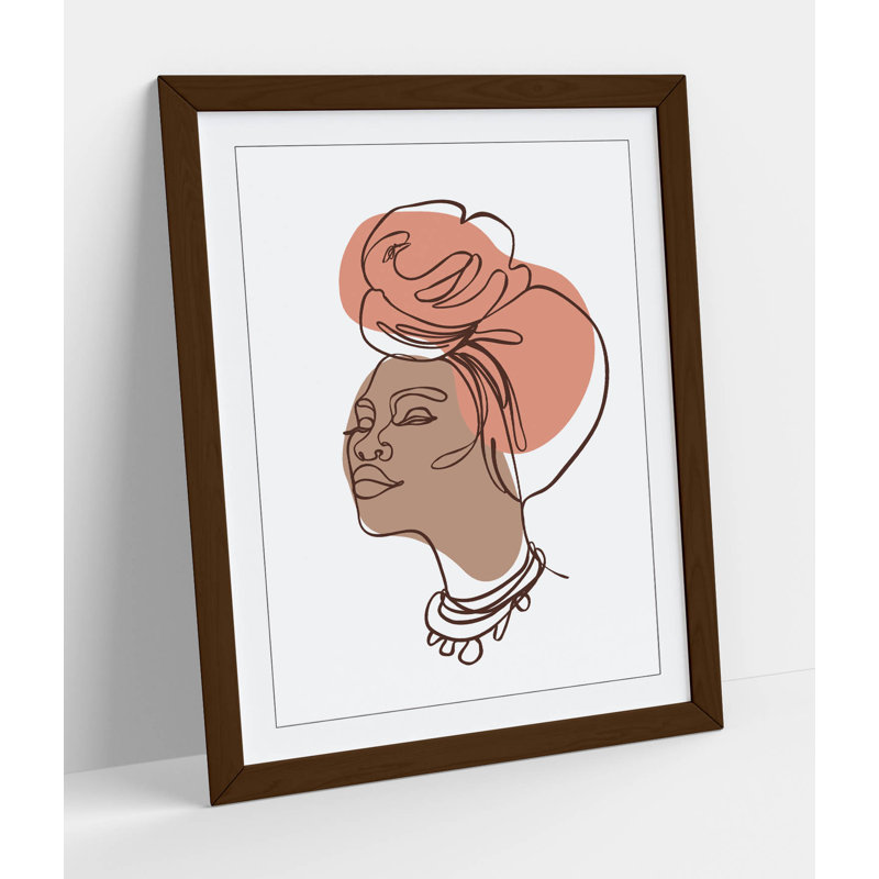 Single Picture Frame Print, 47 cm H x 35 cm W, Brown
