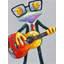 Funny Frog Playing Guitar Print On Canvas