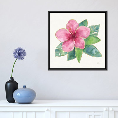 « tropical fun fleurs iii », reproduction sur toile tendue