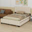Lit plateforme tapissier avec 2 tiroirs et lit gigogne-941952080