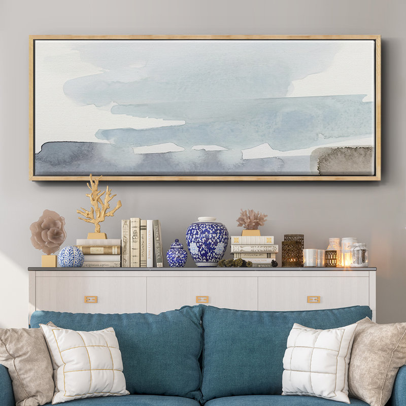 Coastal Tones I - toile encadrée, H 12 po x l 30 po