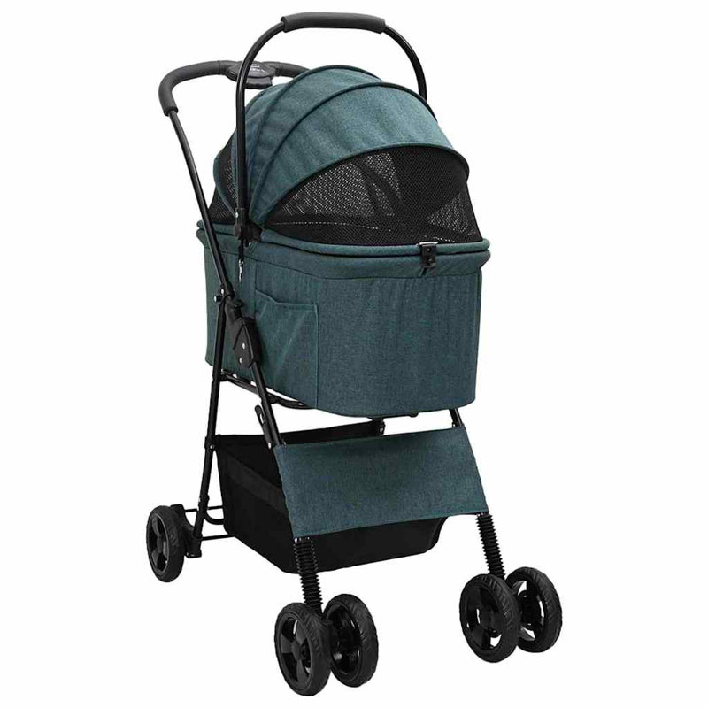Foldable Pet Jogger Stroller, Green