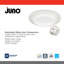 Disque à lumière DEL mince blanc conique JSBT 4 po Juno SlimBasics, blanc mat