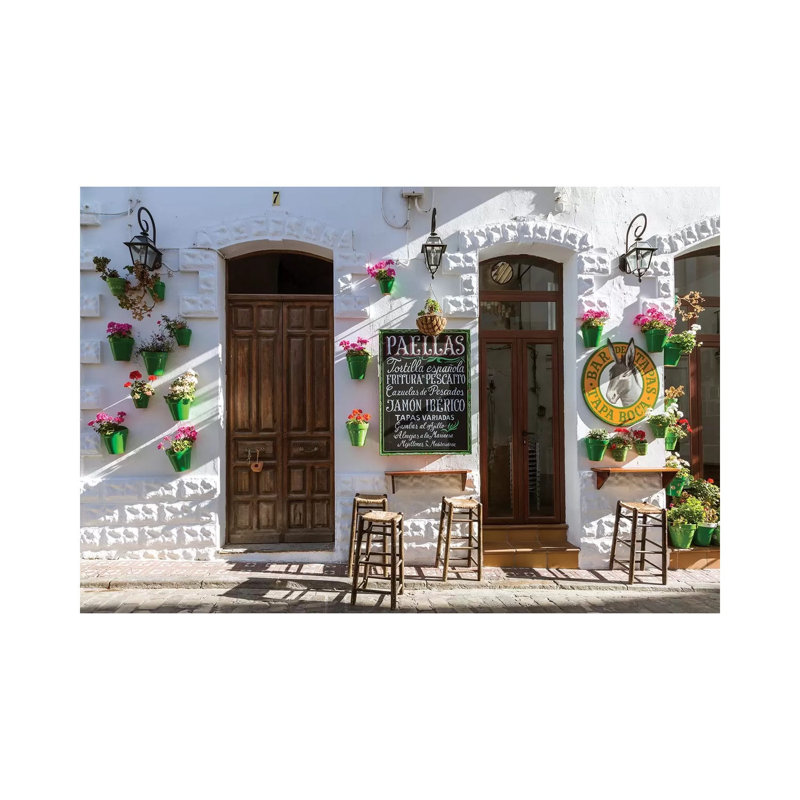 Outdoor CafÃ© In Andalusia, Spain by Matteo Colombo - Wrapped Canvas Print, 101.6 cm H x 66.04 cm W x 1.91 cm D