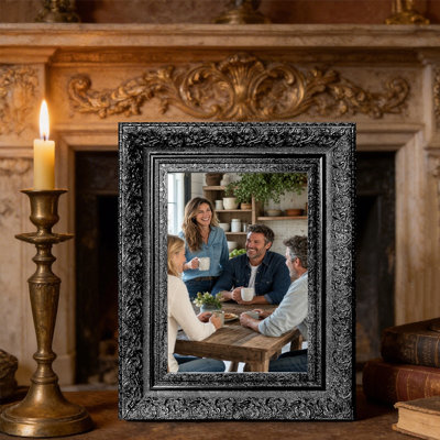 Cadre photo noir sophistiqué 1pc pour photos 11 "x 14" et cadeaux de pendaison de crémaillère