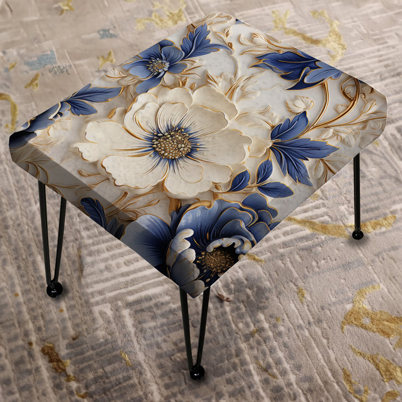 Repose-pieds Cobalt Cameo Delight