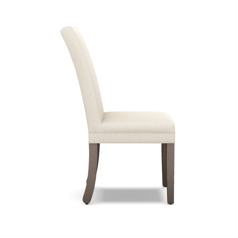 Prattsville Upholstered Dining Chair, White, Gray