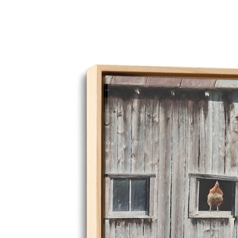 «Country Bathaign» par Lori Deiter, reproduction d'art, Framed Canvas, Tan, 16 W x 12 H