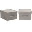 Bacs de rangement en tissu, lin en polyester doux avec côtés robustes, poignée attachée et couvercle entièrement amovible-2121284-2121286