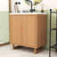 Meuble-lavabo de 30 po avec lavabo encastré et portes à fermeture douce-1412865487