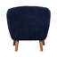Chaise d'appoint Mid-Century moderne en chenille 1pc-379170334