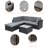 5 - Person Patio Conversation Set with Cushions-251610628