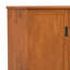 Buffet Mid-Century moderne à 3 portes avec tablettes réglables Draper