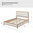 Larsen Solid Wood Upholstered Bed with Tufted Headboard-2065168839-2065168837
