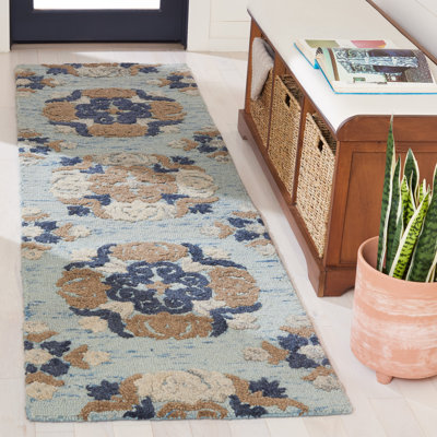 Emrick Hand Tufted Wool Floral Rug