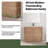 40'' Single Bathroom Vanity with Ceramic Top-1048977281
