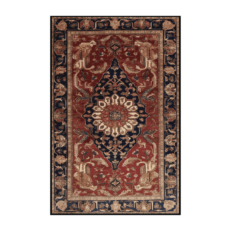 Tapis brun lavable à la machine, Rectangulaire 8 pi x 12 pi