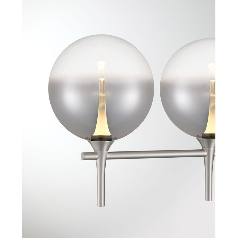 Iissa, coiffeuse, 5Lt, verre ambré, Fumé, Nickel satiné