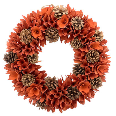 Handcrafted Preserved Wood 18'' Wreath