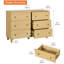 Commode pour enfants avec 6 tiroirs Lysiane-527668904