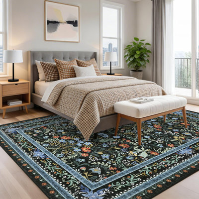 Tapis lavable moderne avec envers antidérapant