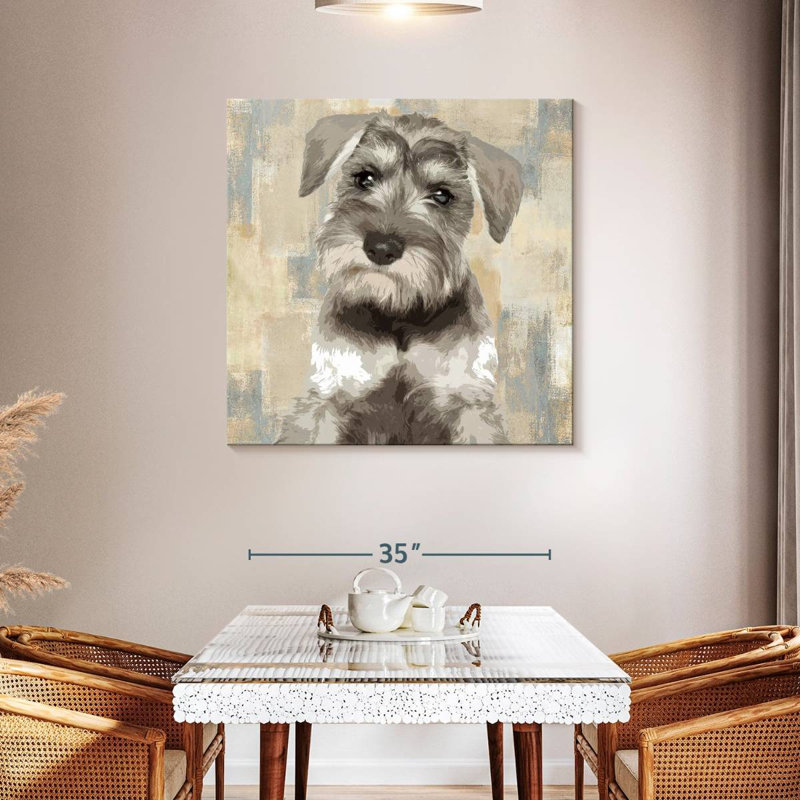 Crowle Miniature Schnauzer, 39" H x 39" W
