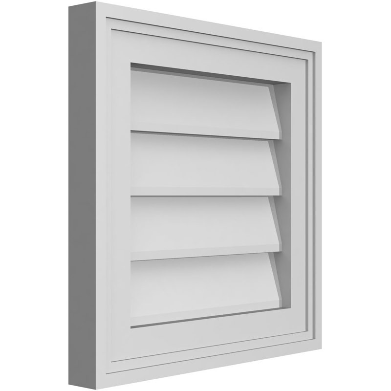Cadre en brique, brun clair apprêté, H 14 po x l 14 po x P 1,5 po