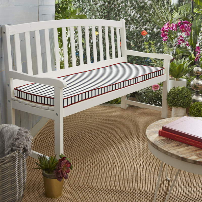Outdoor Bench Seat Cushion, 2" H x 40" W x  17" D