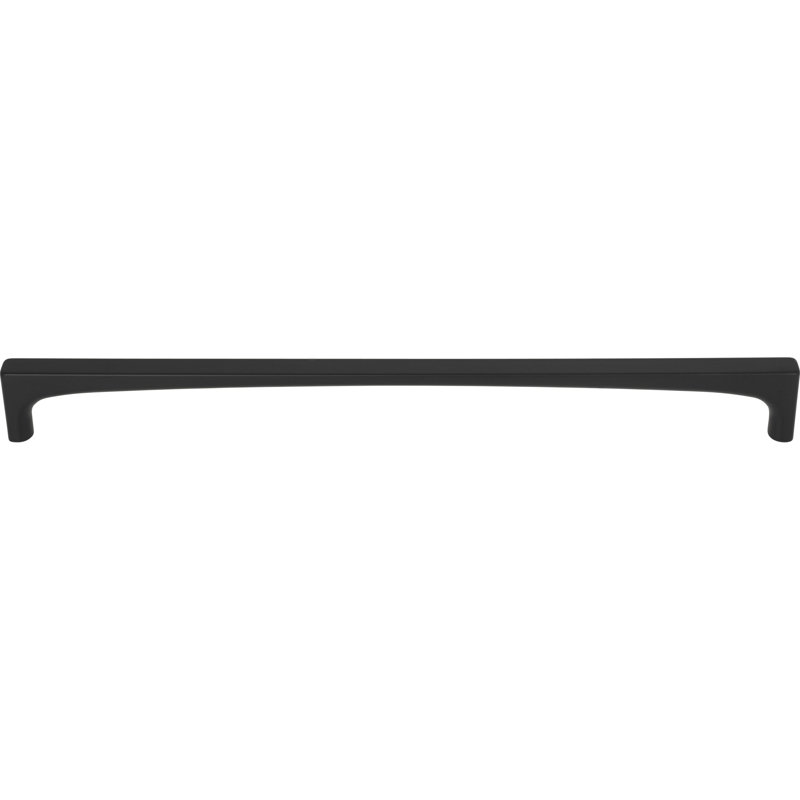 Riverside Bar pull, Flat Black, 12"