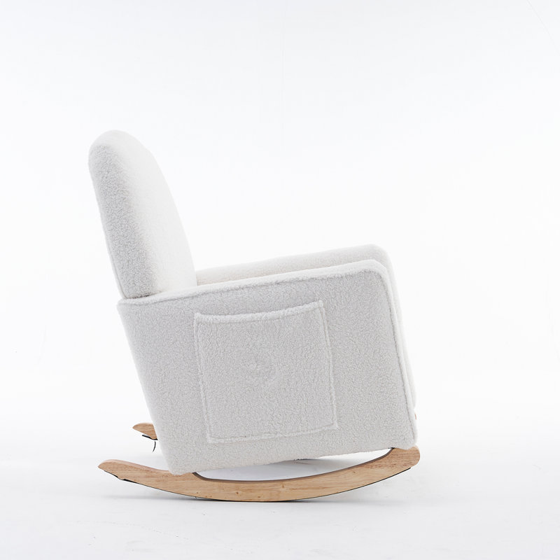 Chaise berçante Teddy, Ivoire ivoire