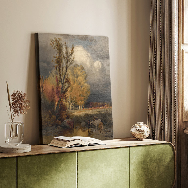 Paysage rétro CLXIX - galerie Cavas sur mesure, H 36 po x l 24 po