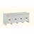 Wedgeport Upholstered Storage Bench in Beige and White