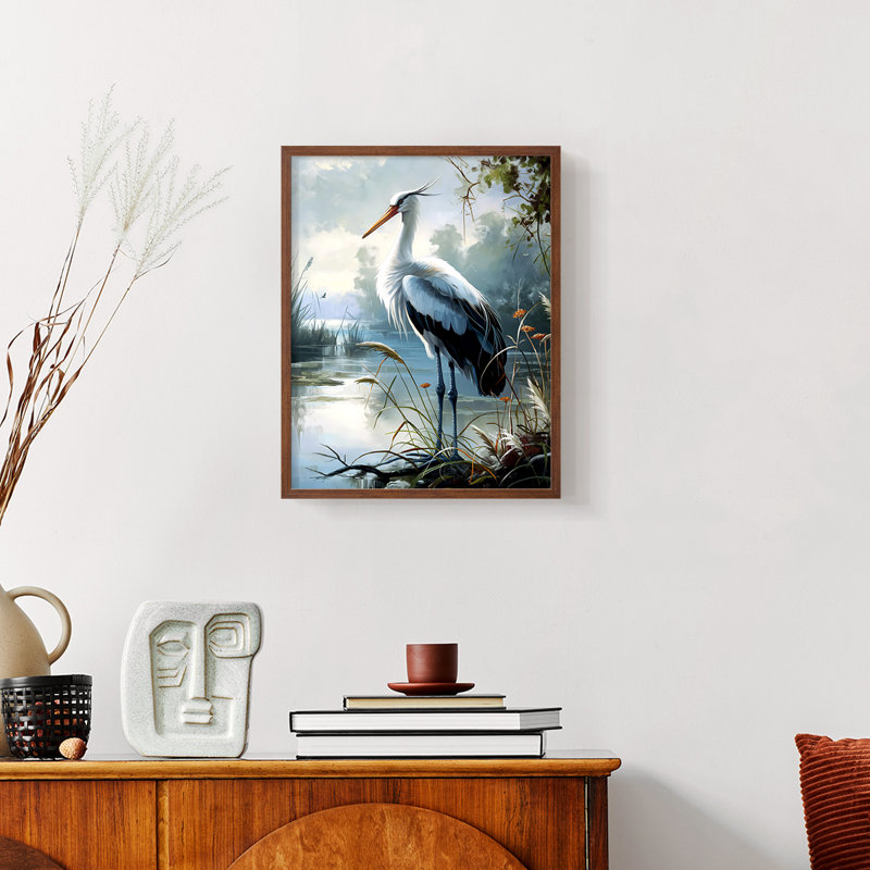 ANIMALS Series CVI  -Premium Framed Print -Ready to Hang - No Nails Required, Walnut, 21" H x 17" W