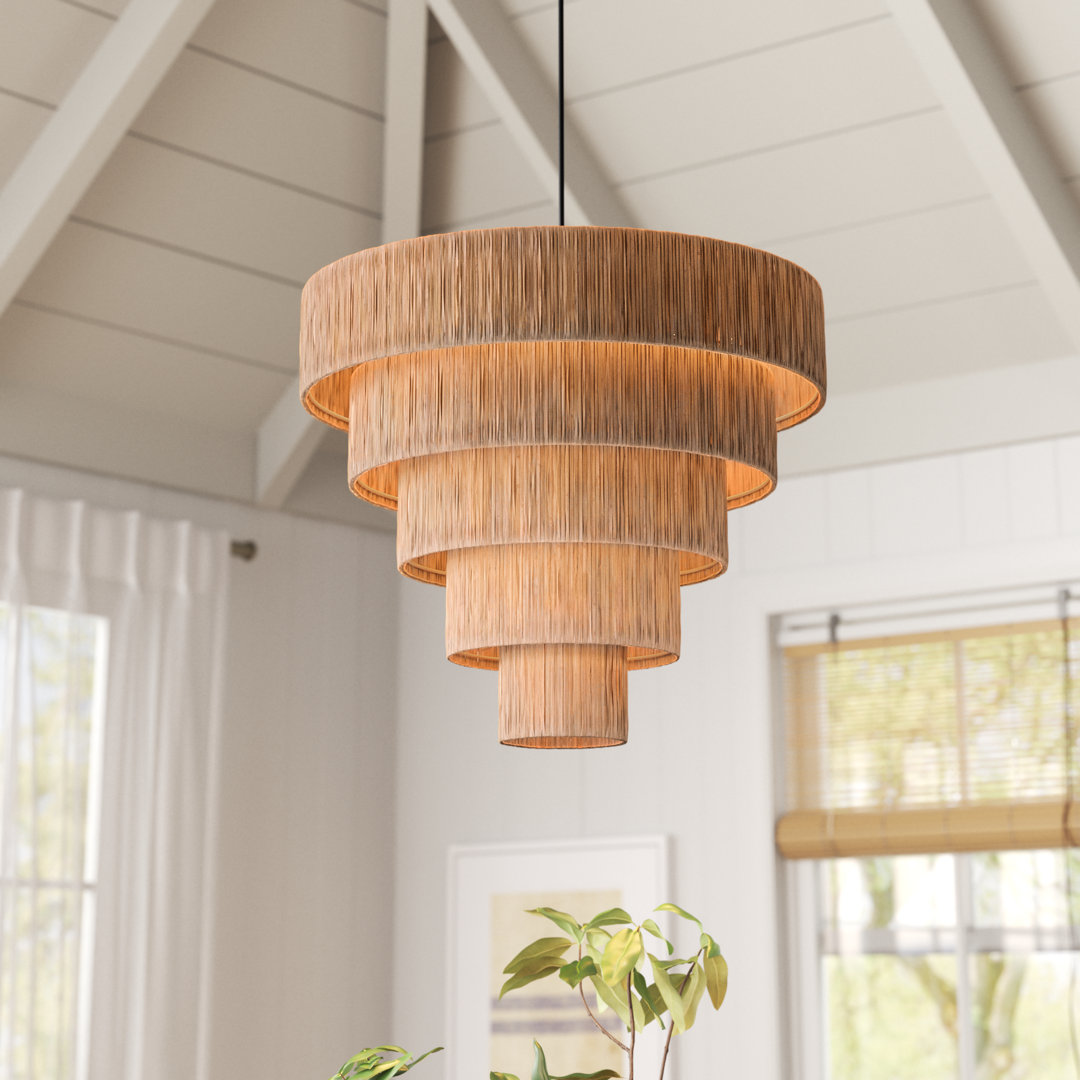 Wingard 6 - Light Dimmable Tiered Chandelier Beachcrest Home™