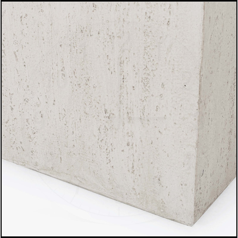 JARDINIER CARRÉ EXTÉRIEUR, H 16 po x l 31,25 po x P 31,25 po, Blanc