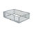 Full Size Floor Bed with High Fence Railings, with Door,6 Slats Included, Rubber Wood Floor Bed with Safety Guardrails,Grey-1669839989-1669839985