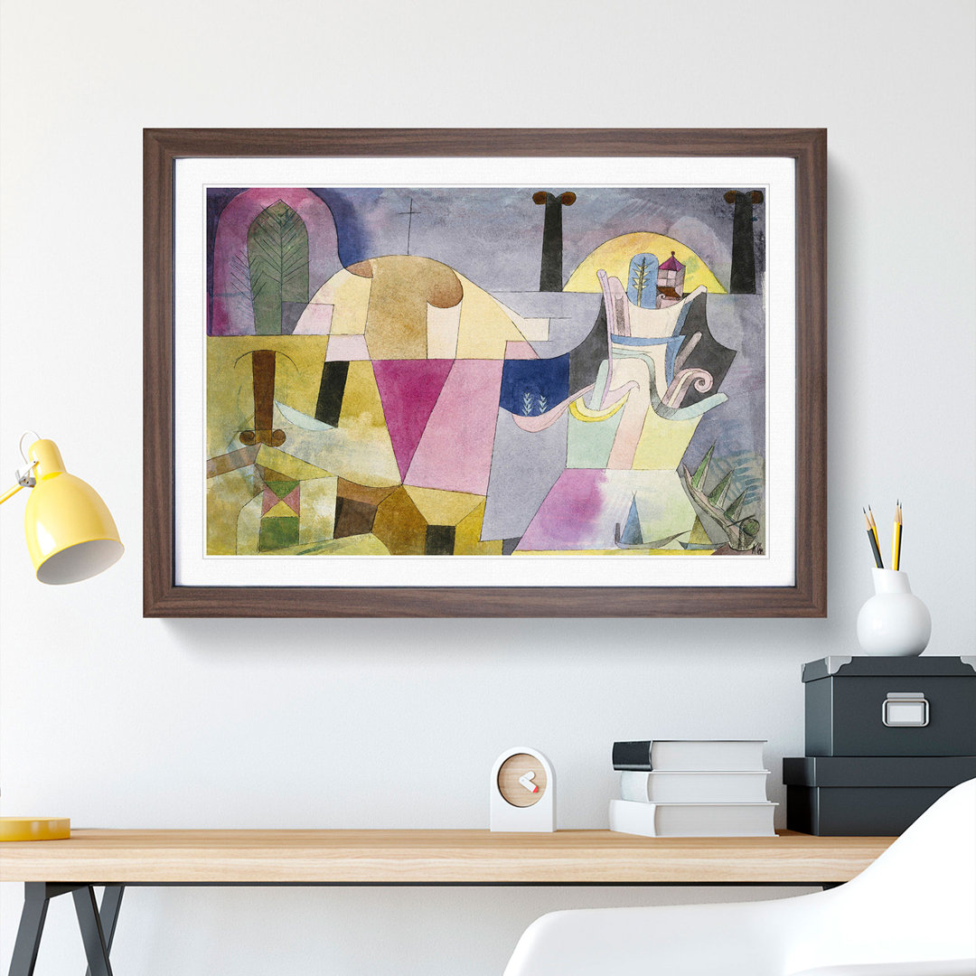 Black Columns in a Landscape by Paul Klee - Picture Frame Painting