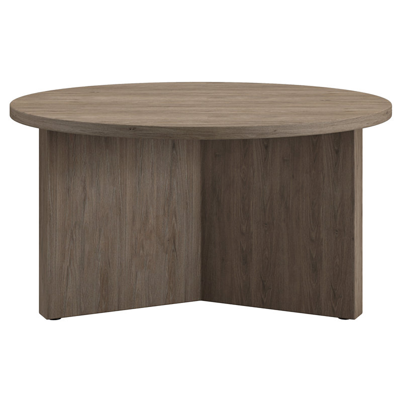 Kjartan Pedestal Coffee Table, Grey Oak