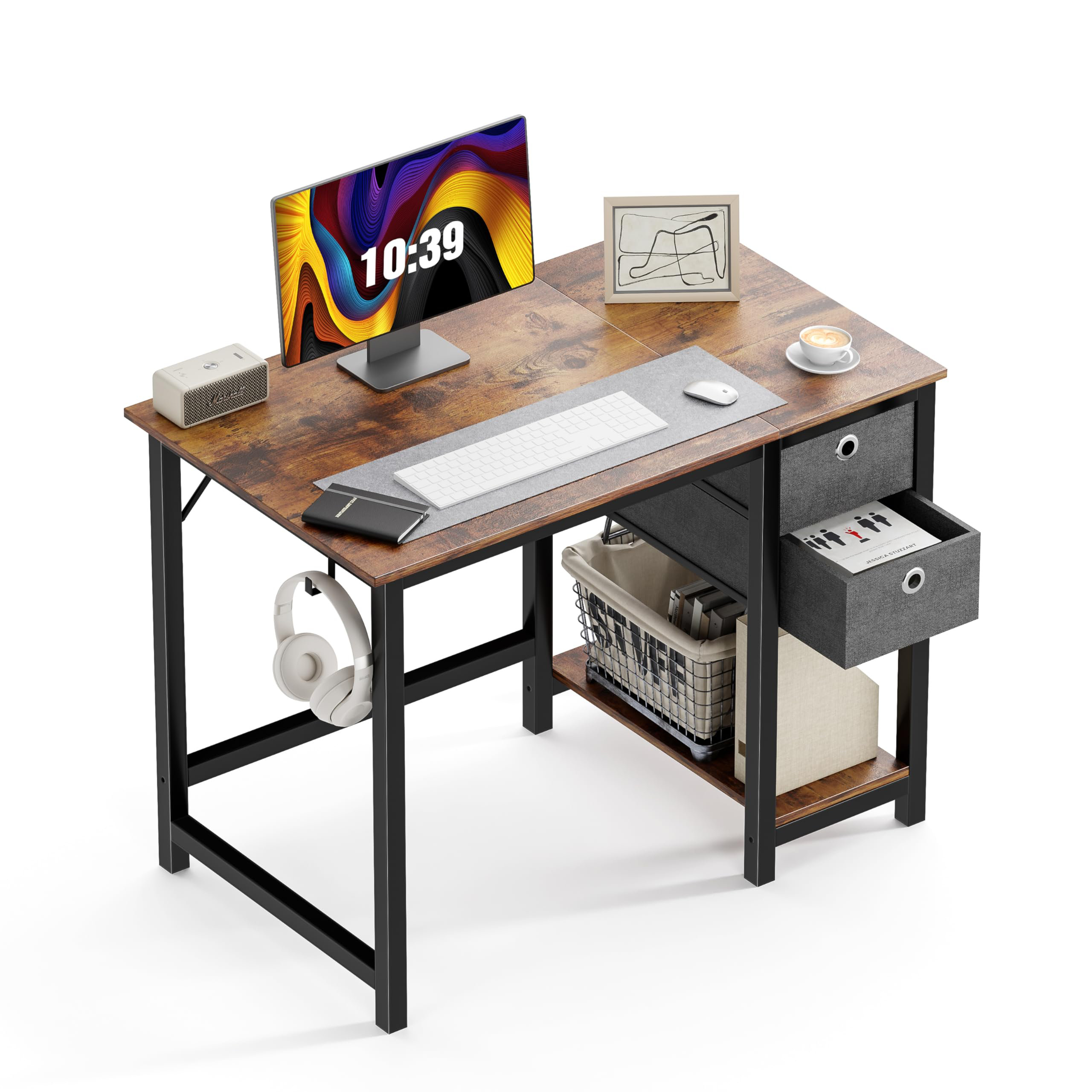 17 Stories Amskroud 39.37'' Desk Wayfair