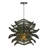 1-Light Pendant Lights Green Flower Rattan-467432301