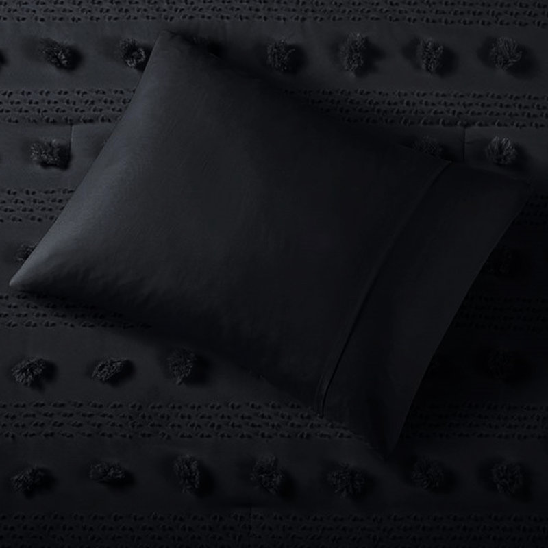 Comforter Twin/Twin Xl - Navy , Filling, Design, Proof Filling, Full/Queen Comforter + 2 Standard Shams, Black